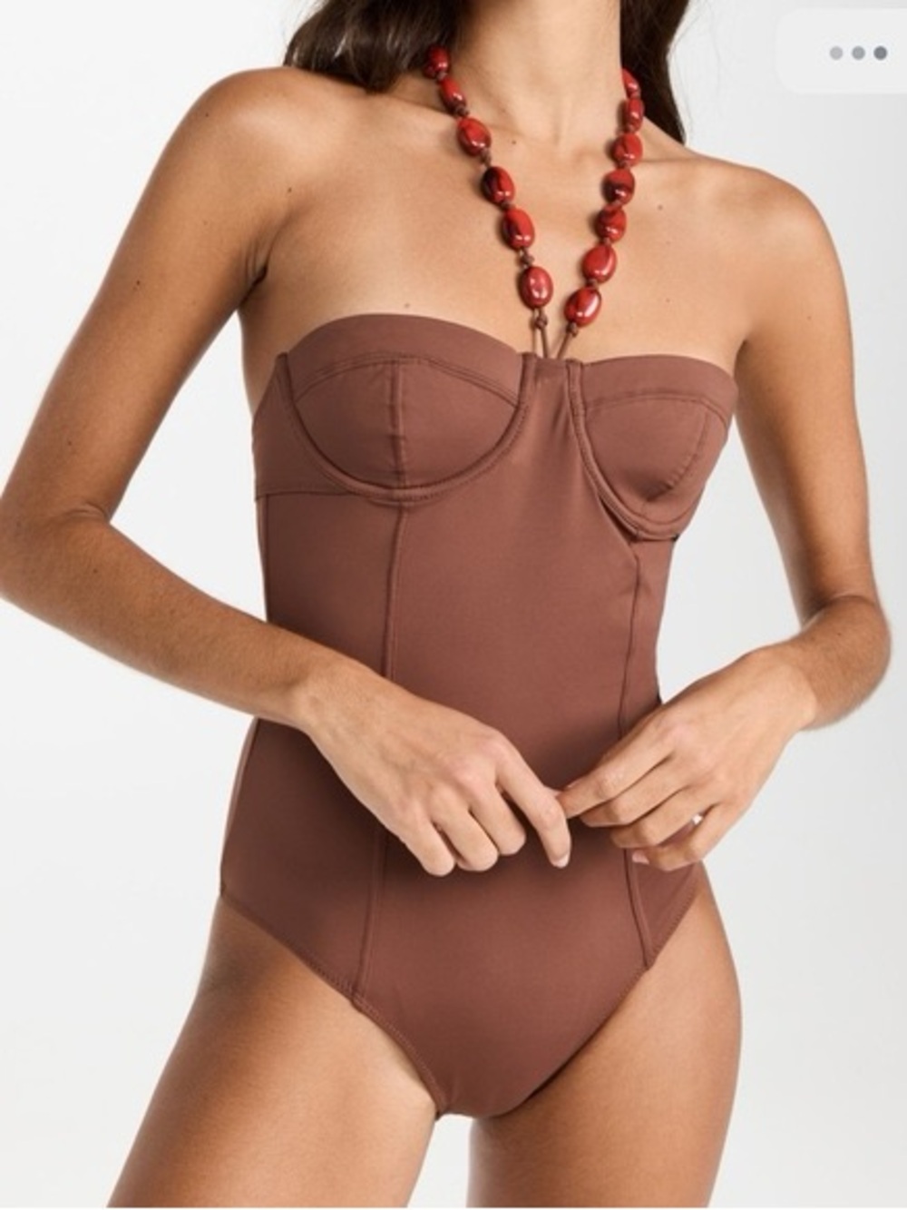 NWT STAUD Harper Beaded One Piece